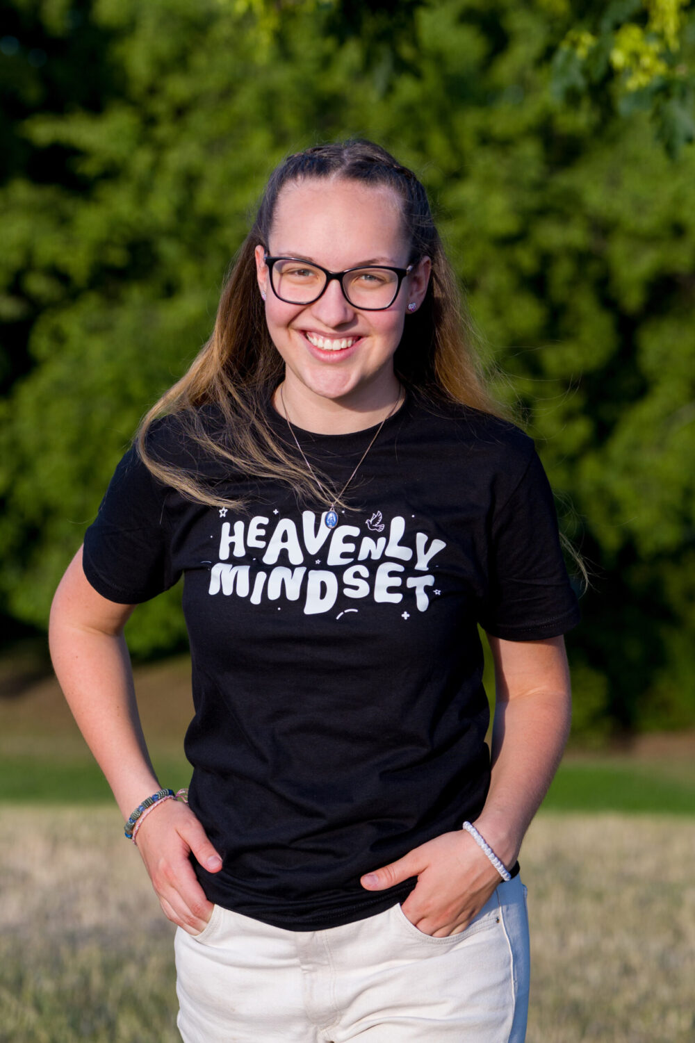 "Heavenly Mindset" feliratos póló - Image 2