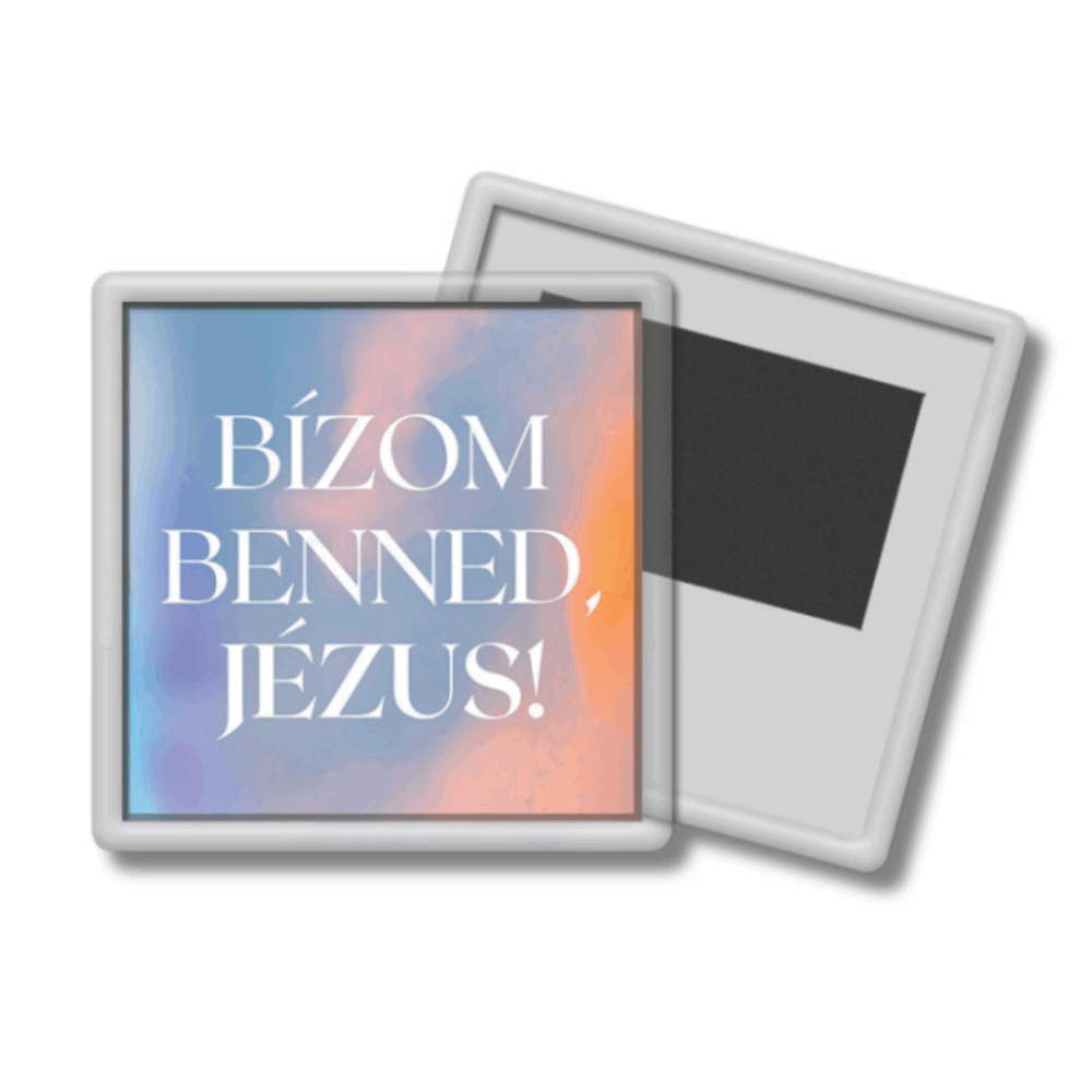 "Bízom benned, Jézus!" feliratú hűtőmágnes - Image 2