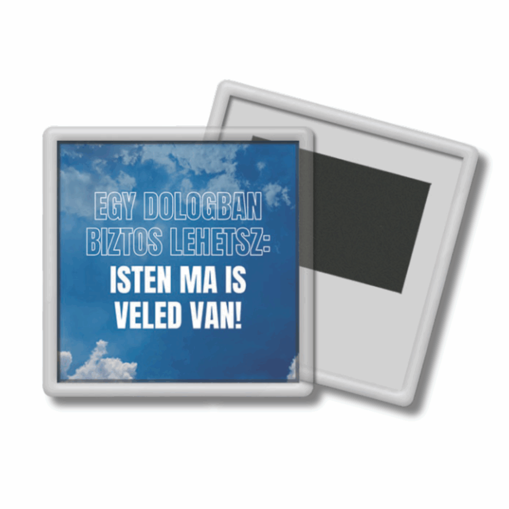 "Isten ma is veled van" feliratú hűtőmágnes - Image 2