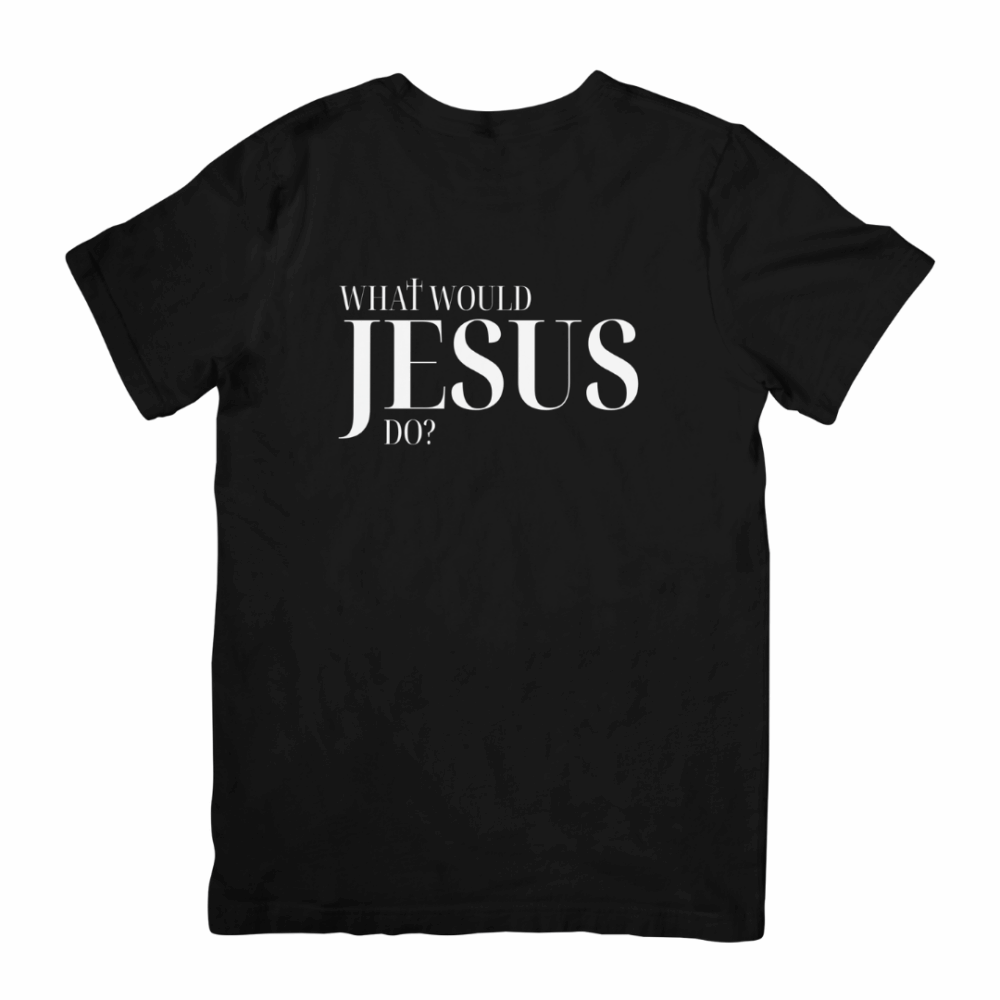 "What would Jesus do?" feliratos póló