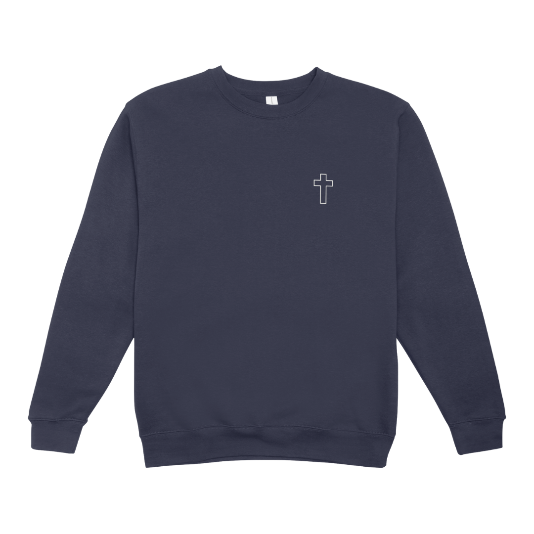 Keresztes pulóver (kék)