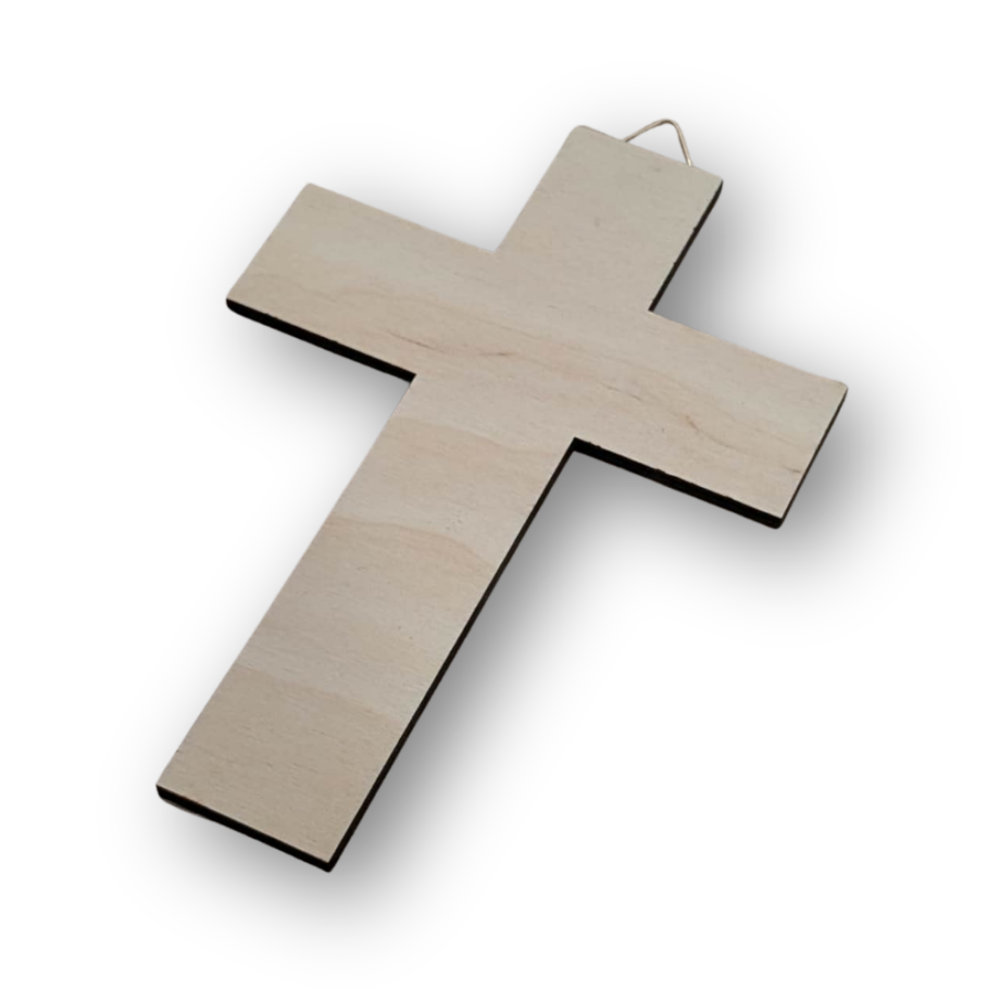 Fa fali kereszt – 20 cm (klasszikus, natúr)