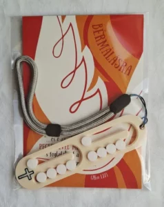 Bérmálási ajándékcsomag – idézetes képeslap és 3D nyomtatott rózsafüzér