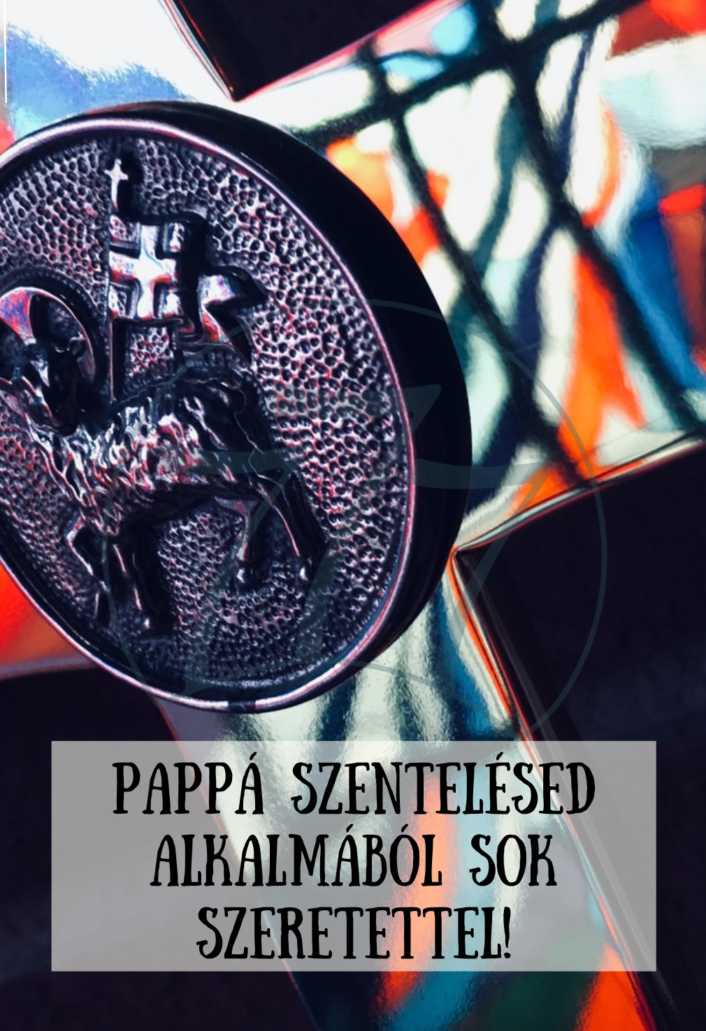 Papszentelési emléklap – Papi kereszt