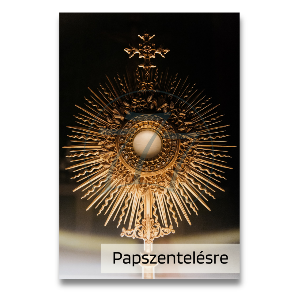 Papszentelési emléklap – Oltáriszentség